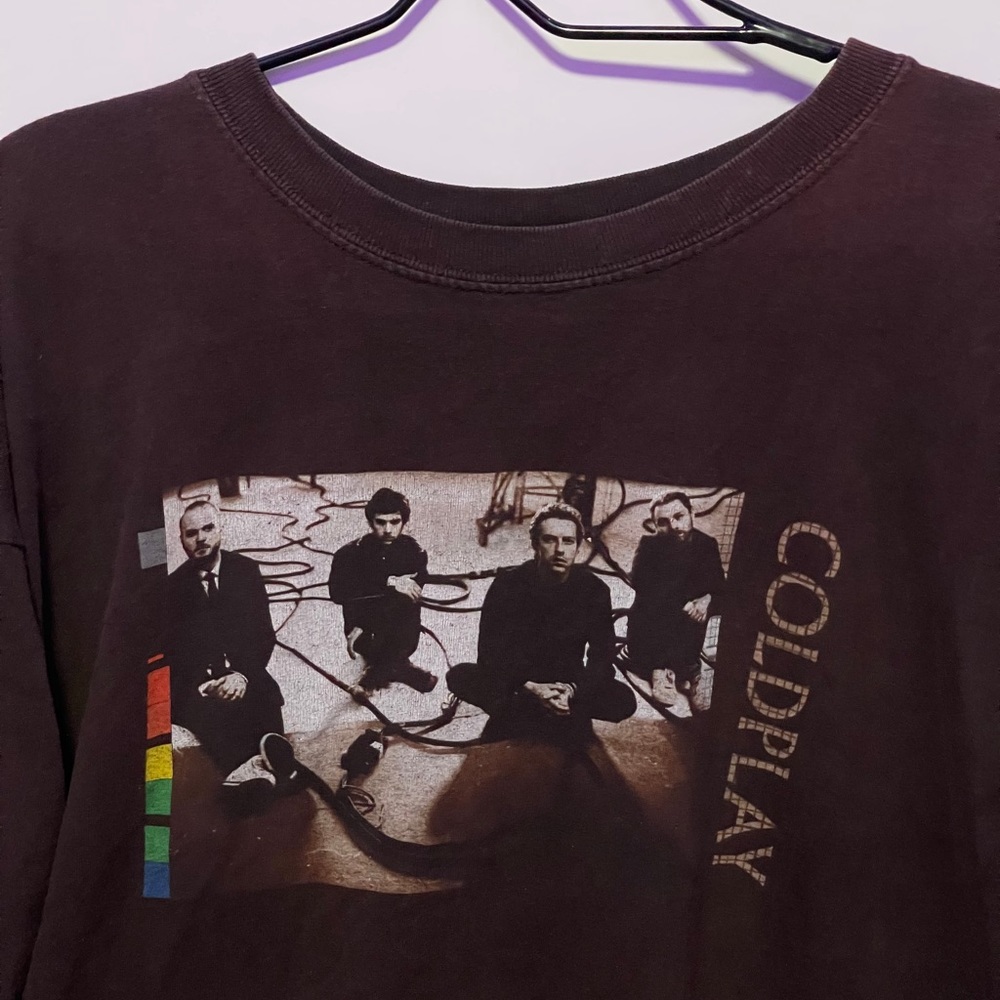 2005 brown Coldplay tour tee